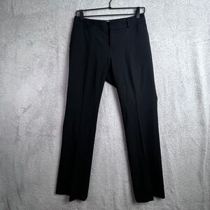 Banana Republic Martin Fit Women's Dress Pants Black Wool Blend Straight Leg